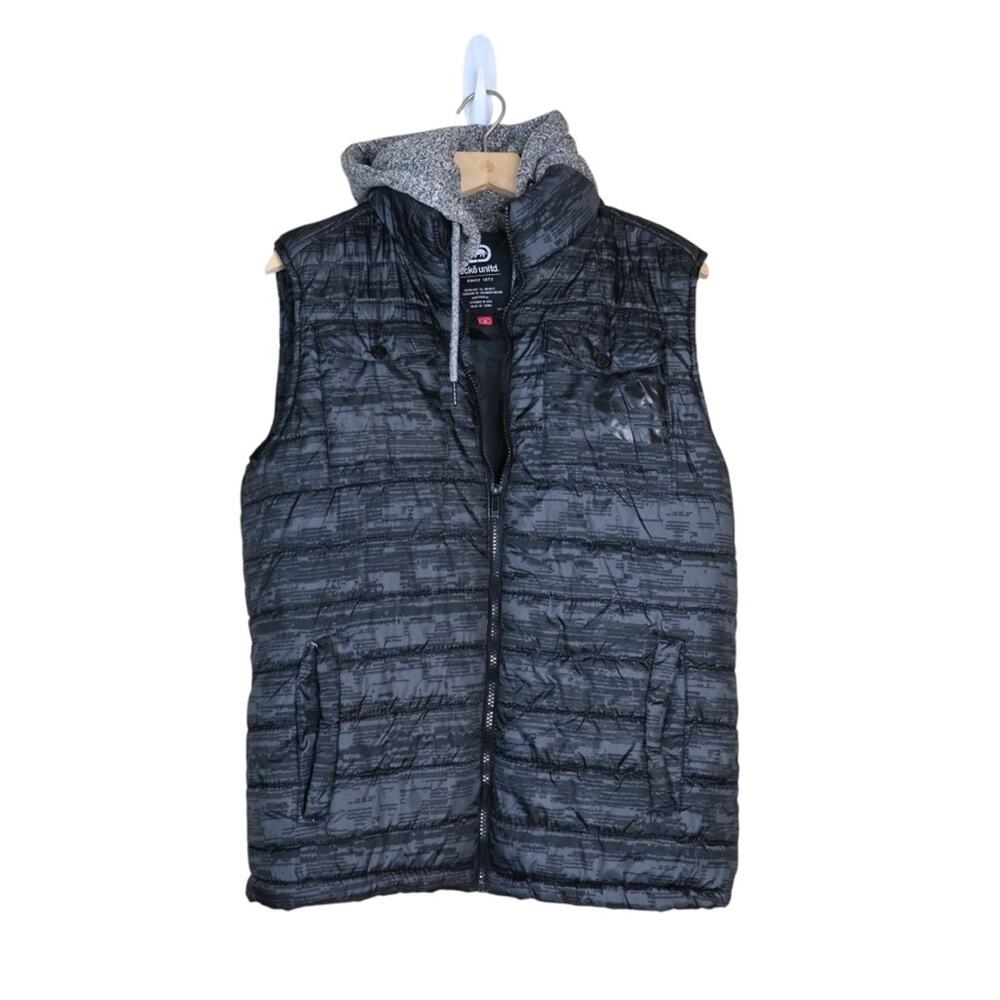 Ecko Unltd. Men's S Hooded Puffer Vest